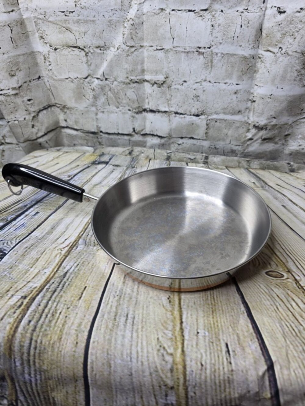 Revere Ware 1801 9-Inch Stainless Steel Fry Pan Skillet Copper Stainless Steel
